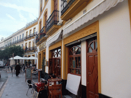 Our brunch restaurant `El 3 De Oro` in the Calle Santa María la Blanca street