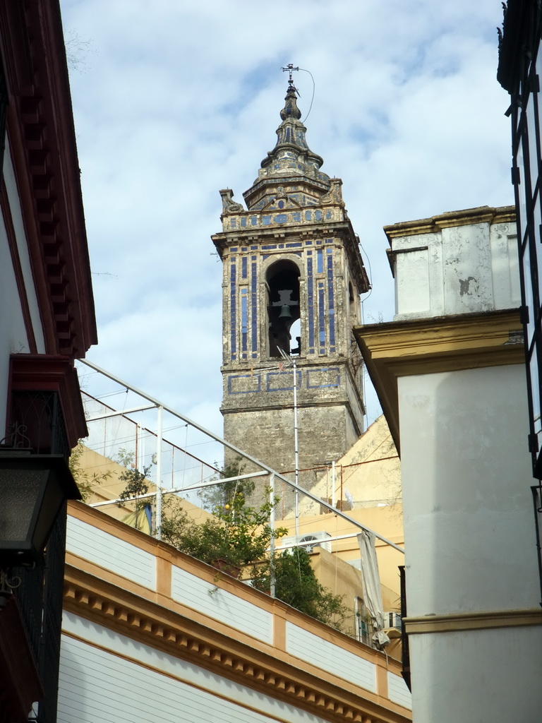 Tower of a chapel in the Calle Manuel Rojas Marcos street