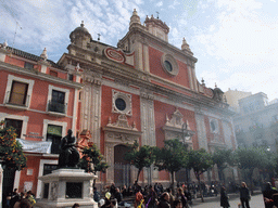 Front of the Iglesia del Salvador church at the Plaza del Salvador square