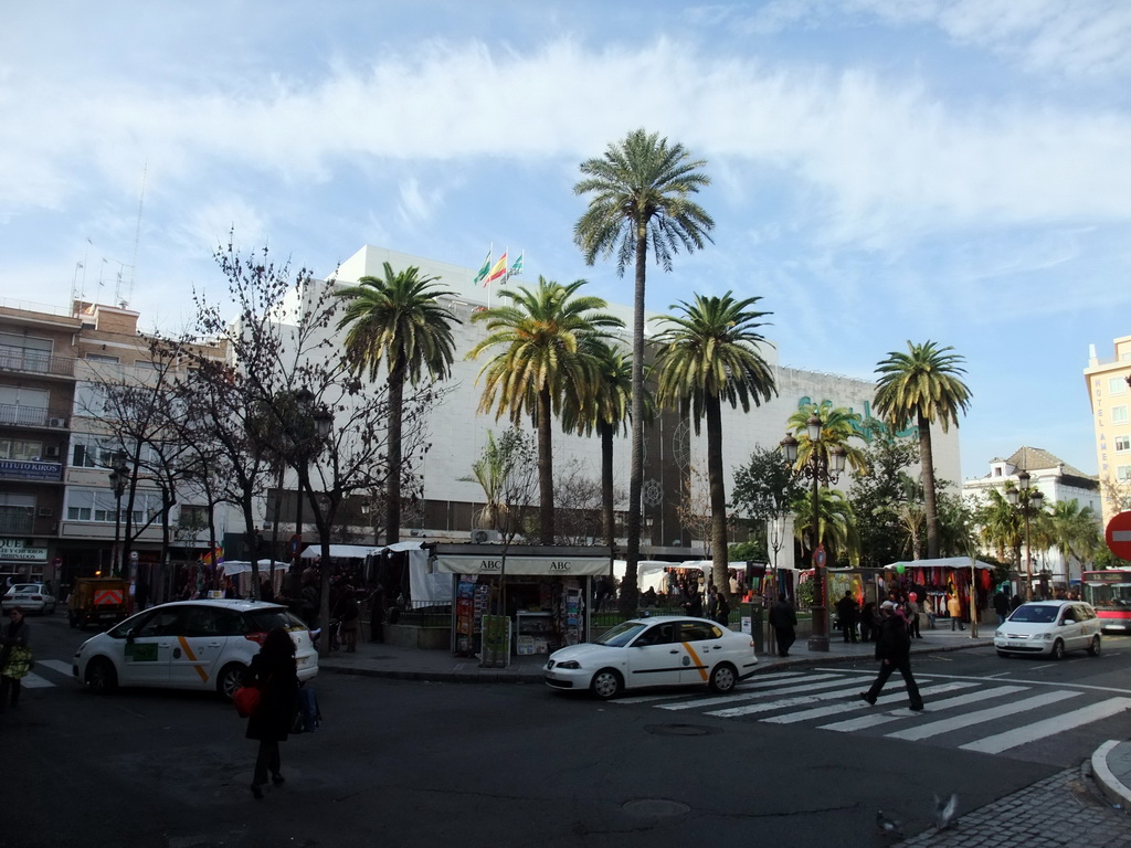 The El Corte Inglés shopping mall at the Plaza Duque de la Victoria square