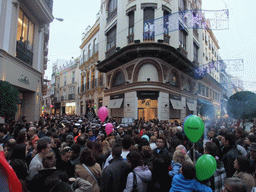 Fanfare orchestra at the crossing of the Calle de Velázquez and the Calle Rioja shopping streets