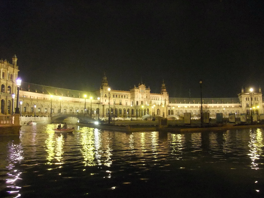 The Plaza de España building, by night