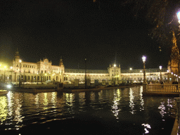 The Plaza de España building, by night