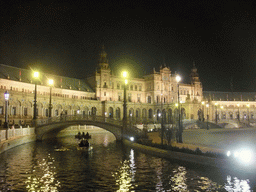 The Plaza de España building, by night