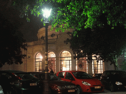 The Teatro Lope de Vega theatre, by night