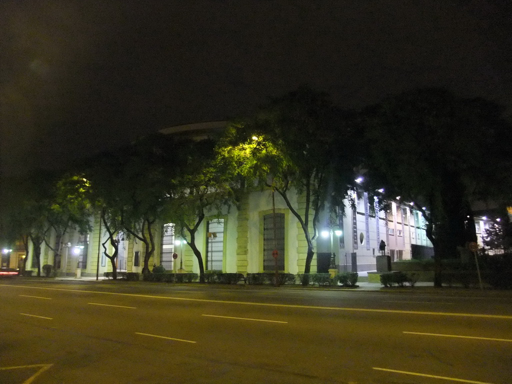 The Teatro de la Maestranza theatre, by night