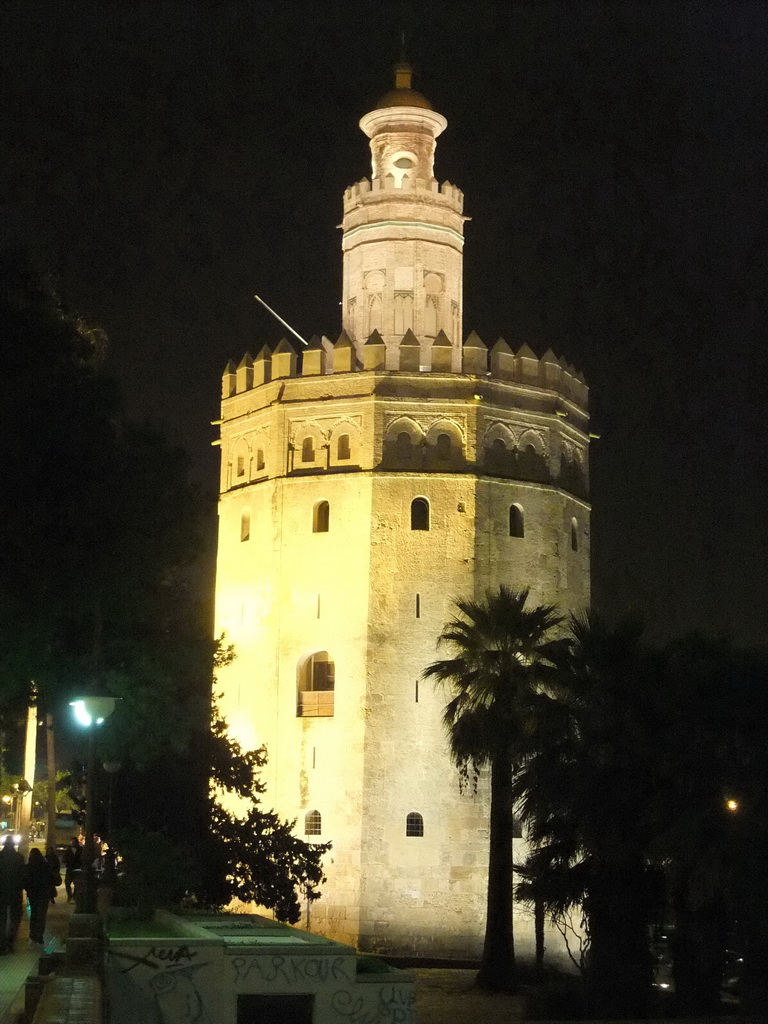 The Torre del Oro, by night