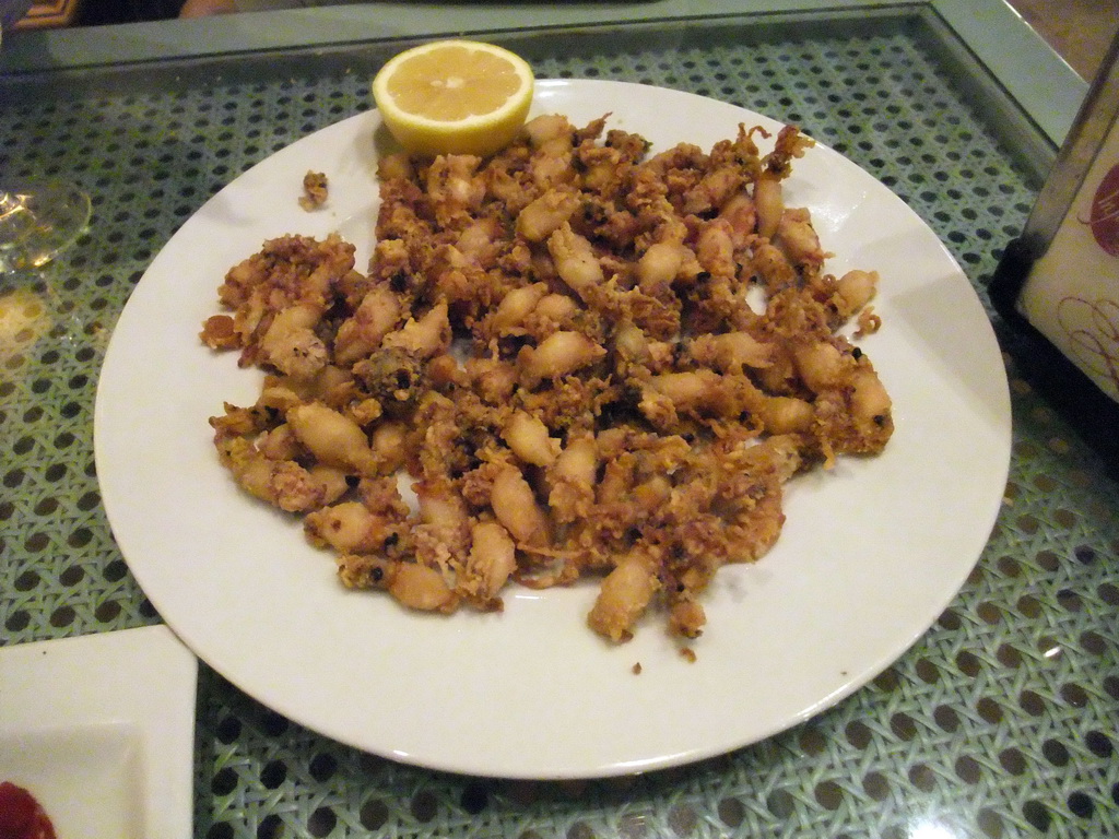 Fried seafood tapas in Restaurante La Infanta