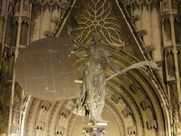 Copy of the Giraldillo at the south side of the Seville Cathedral, by night