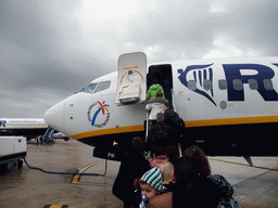 Our Ryanair airplane at Seville Airport