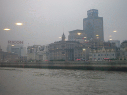 The Bund area, viewed from the Huangpu river ferry