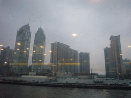 Huaxia Financial Square Towers, viewed from the Huangpu river ferry