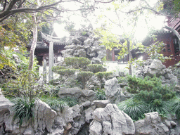 Rocks and pavilions in the Yuyuan Garden in the Old Town