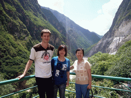 Tim, Miaomiao and Miaomiao`s mother at Tiger Leaping Gorge