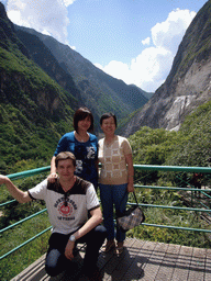 Tim, Miaomiao and Miaomiao`s mother at Tiger Leaping Gorge