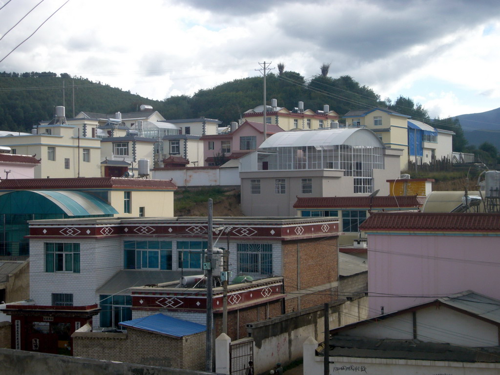 View from the window in our hotel in Shangri-La