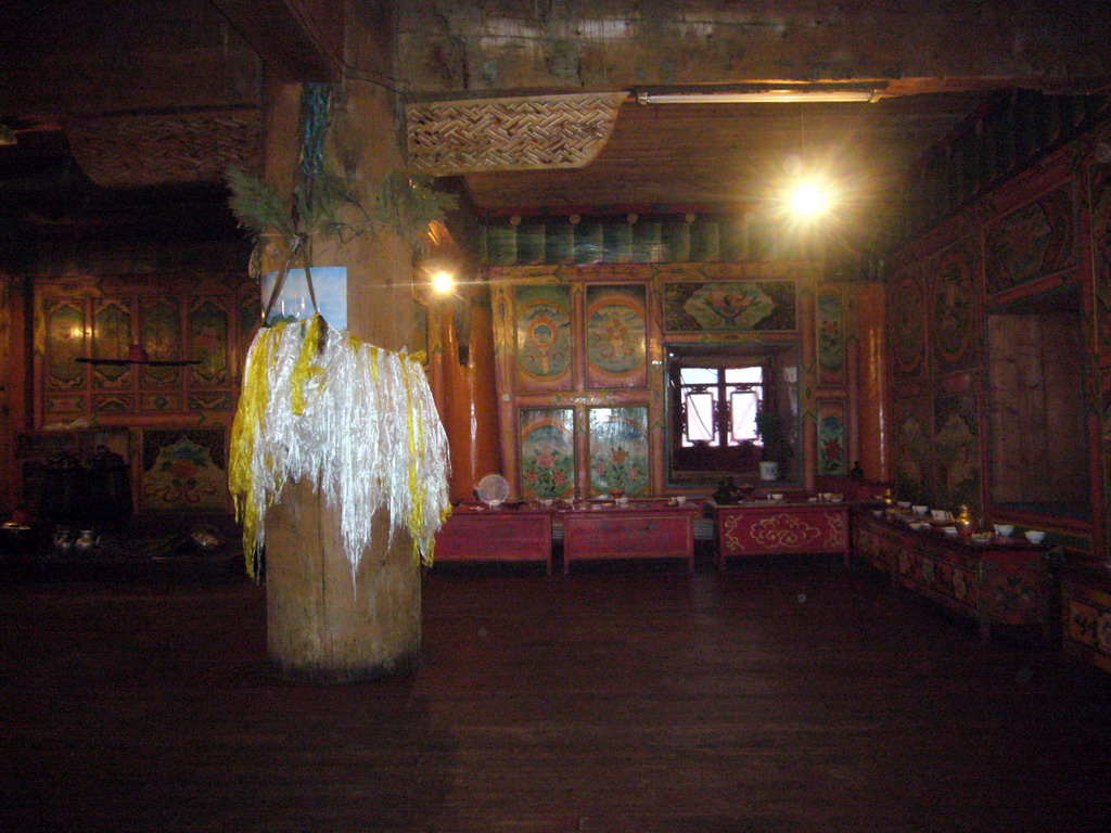 Interior of our Tibetan dinner house