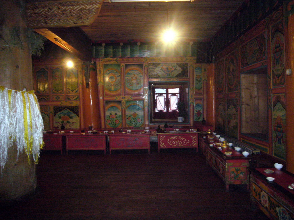 Interior of our Tibetan dinner house