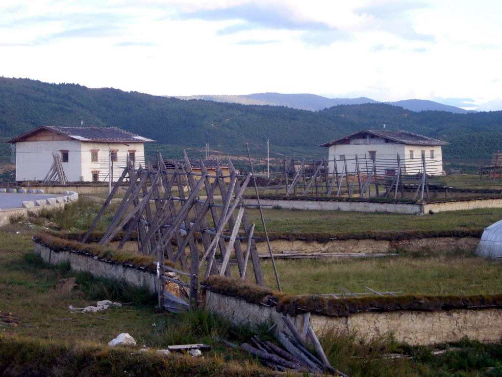 Tibetan houses near our Tibetan dinner house