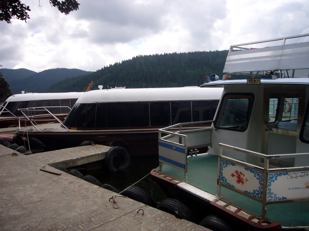 Boats in Bita Lake in Potatso National Park