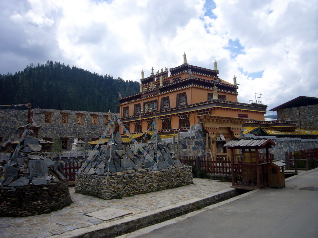 Tibetan buddhism temple near Shangri-La