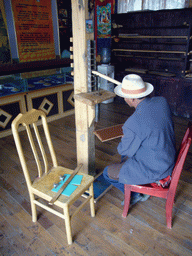 Incense sticks being made in a shop near Shangri-La