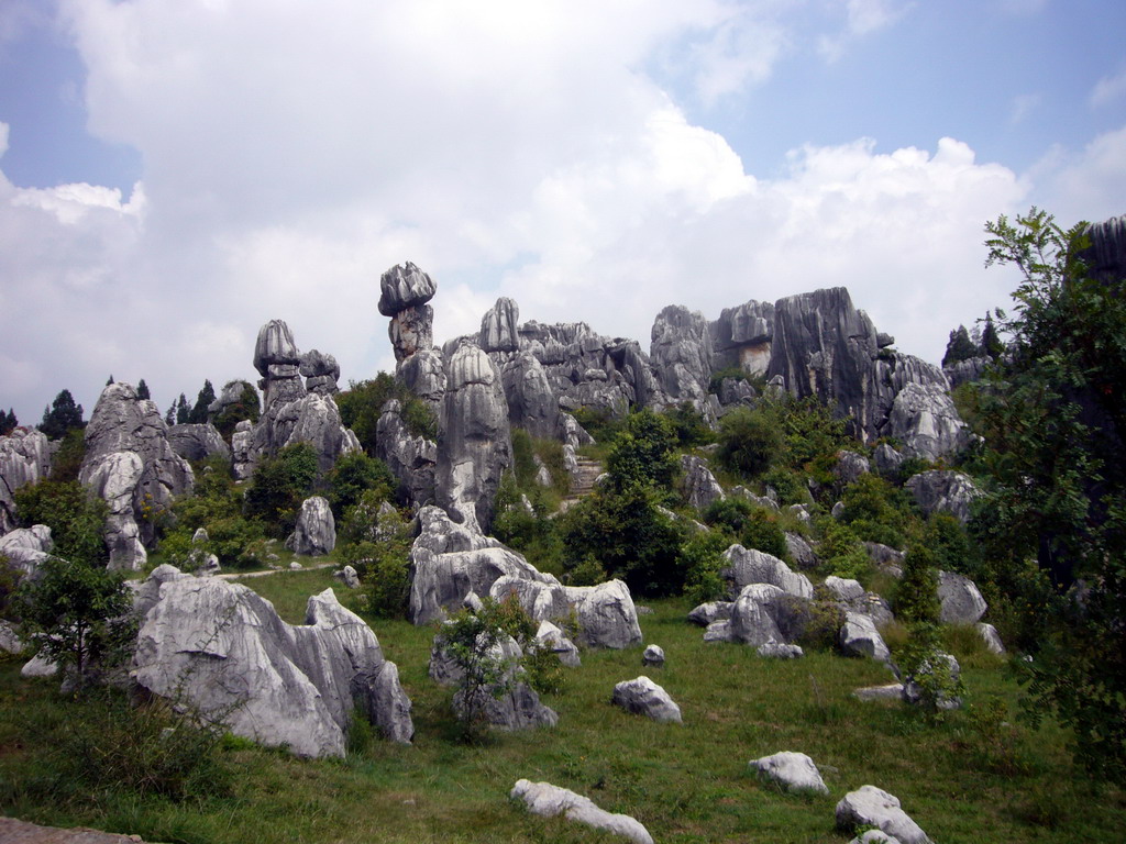 Karst formations in the Minor Stone Forest of Shilin National Park