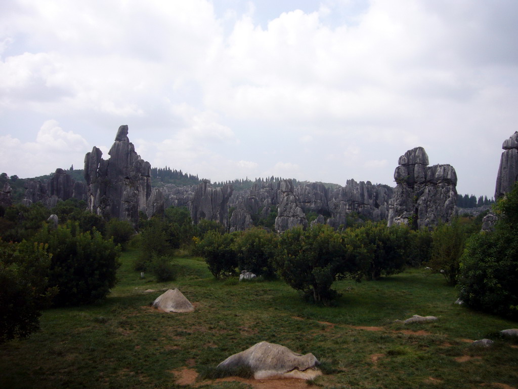 Karst formations in the Minor Stone Forest of Shilin National Park