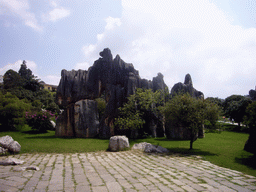 Karst formations in the Minor Stone Forest of Shilin National Park