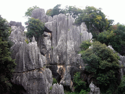View from a high pavilion on the Major Stone Forest of Shilin National Park