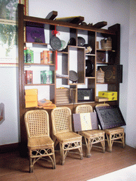 Closet with tea drinking attributes, in a tea house near Shilin National Park