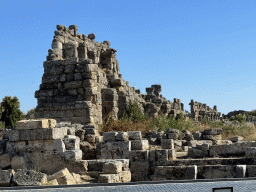 Walls next to the Nymphaeum at the Liman Caddesi street