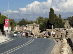 The Side Caddesi street and the Nymphaeum