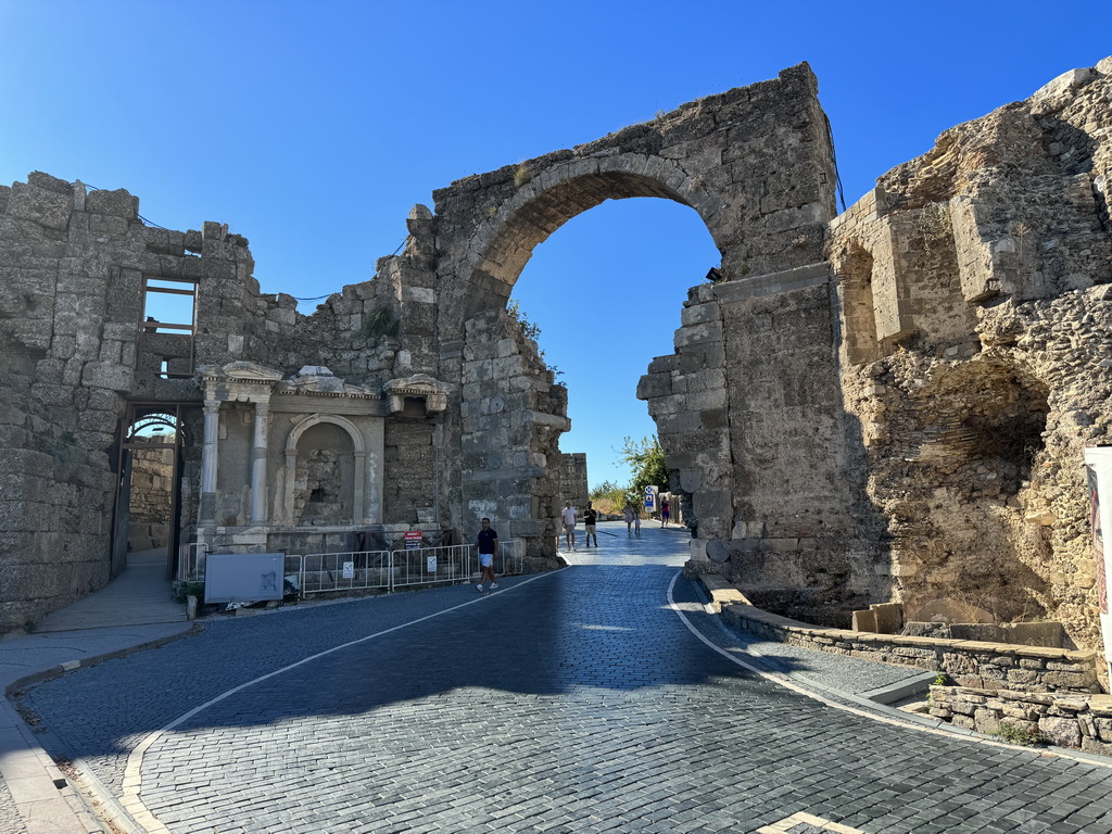 The Vespasianus Monument and the Monumental Gate, viewed from the Liman Caddesi street