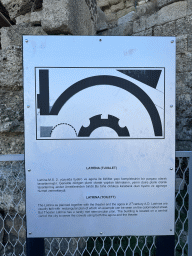 Information on the Latrina of the Trade Agora and the Roman Theatre of Side at the Liman Caddesi street