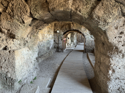 Path at the diaoma of the auditorium of the Roman Theatre of Side