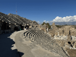 Northwest auditorium of the Roman Theatre of Side, viewed from the diazoma of the west auditorium