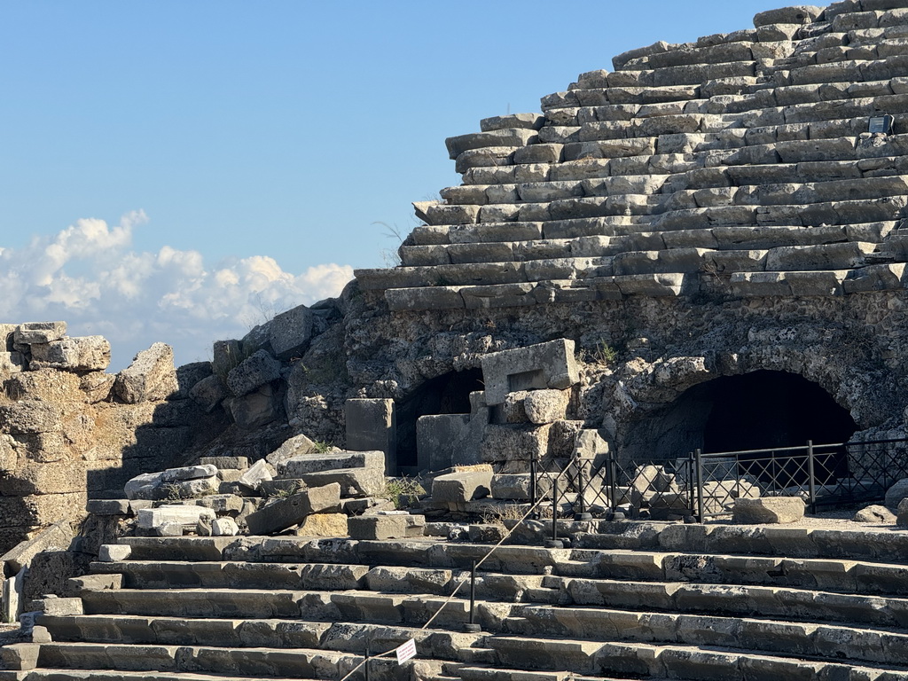 Southeast auditorium of the Roman Theatre of Side, viewed from the diazoma of the southwest auditorium