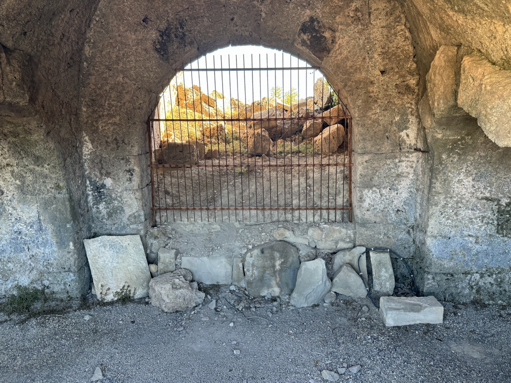 Gate at the diazoma of the south auditorium of the Roman Theatre of Side
