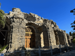 West side of the Roman Theatre of Side at the Çagla Sokak alley