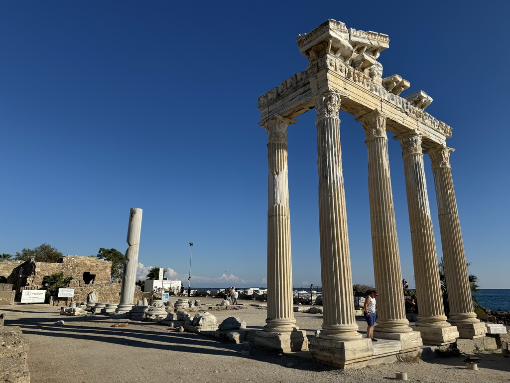 Northwest side of the Apollon Temple at the Apollon Sokak alley