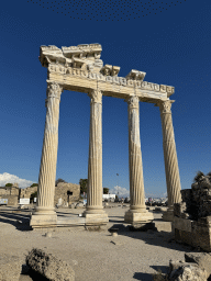 West side of the Apollon Temple at the Apollon Sokak alley