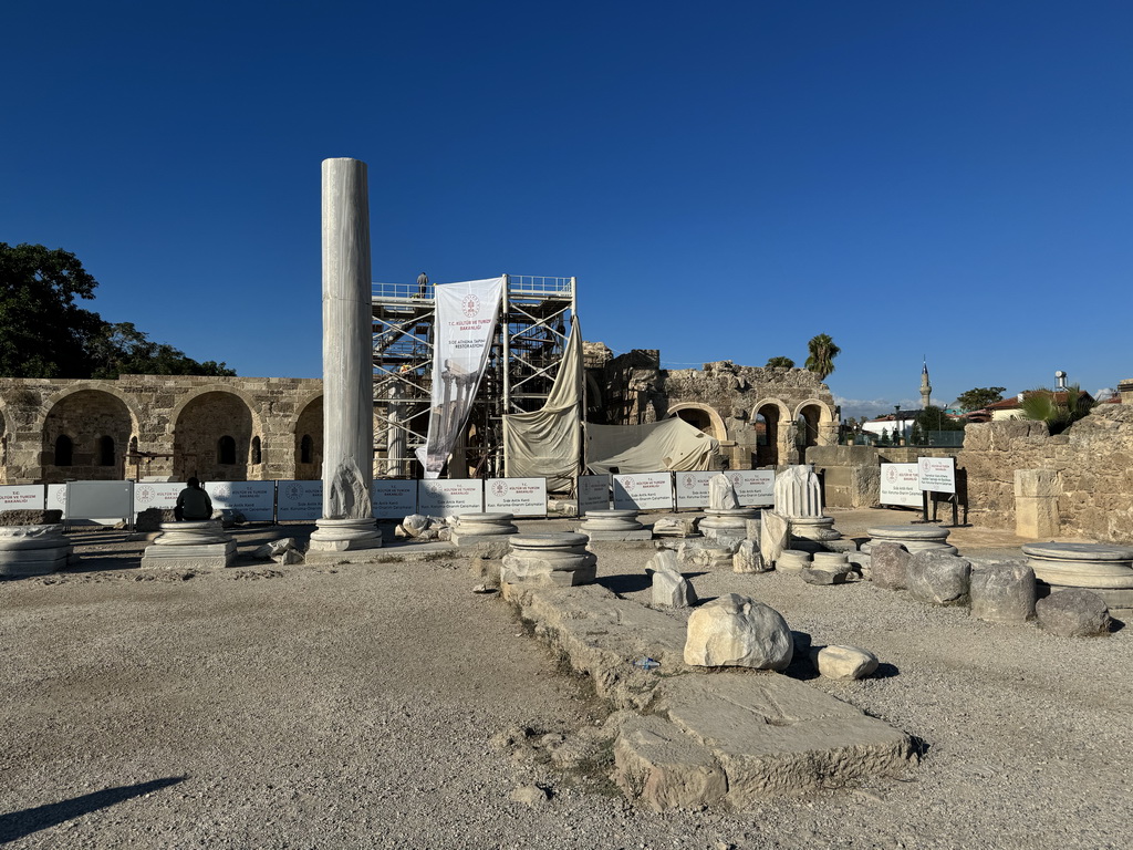 South side of the Athena Temple at the Barbaros Caddesi street