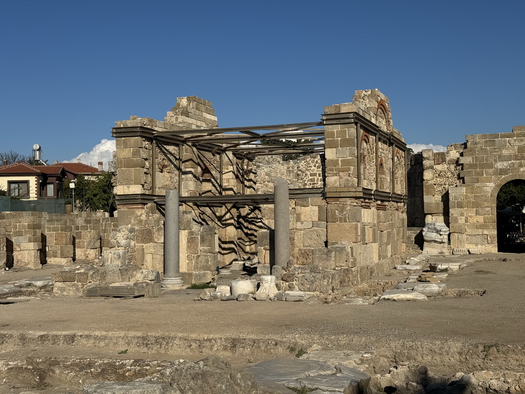 West side of the Byzantine South Basilica at the Barbaros Caddesi street