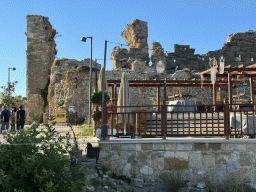 Terrace of the Sapphire Pub and the southeast side of the Big Bath, viewed from the Barbaros Caddesi street