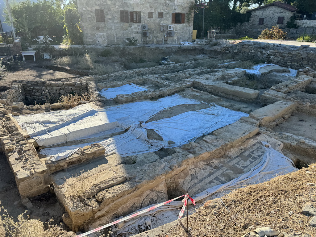 Ruins of houses with mosaic floors at the Çagla Sokak alley