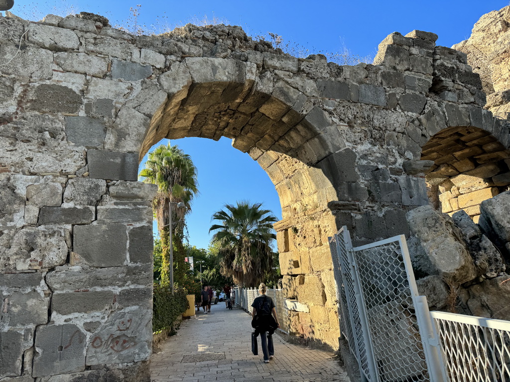 Gate at the southwest side of the Roman theatre of Side at the Çagla Sokak alley