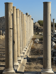 Columns at the Trade Agora, viewed from the Liman Caddesi street