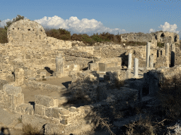 The Houses with Consoles and the Byzantine Hospital, viewed from a hill at the Houses with Consoles