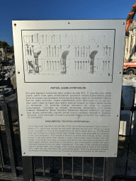 Information on the Nymphaeum at the Side Caddesi street